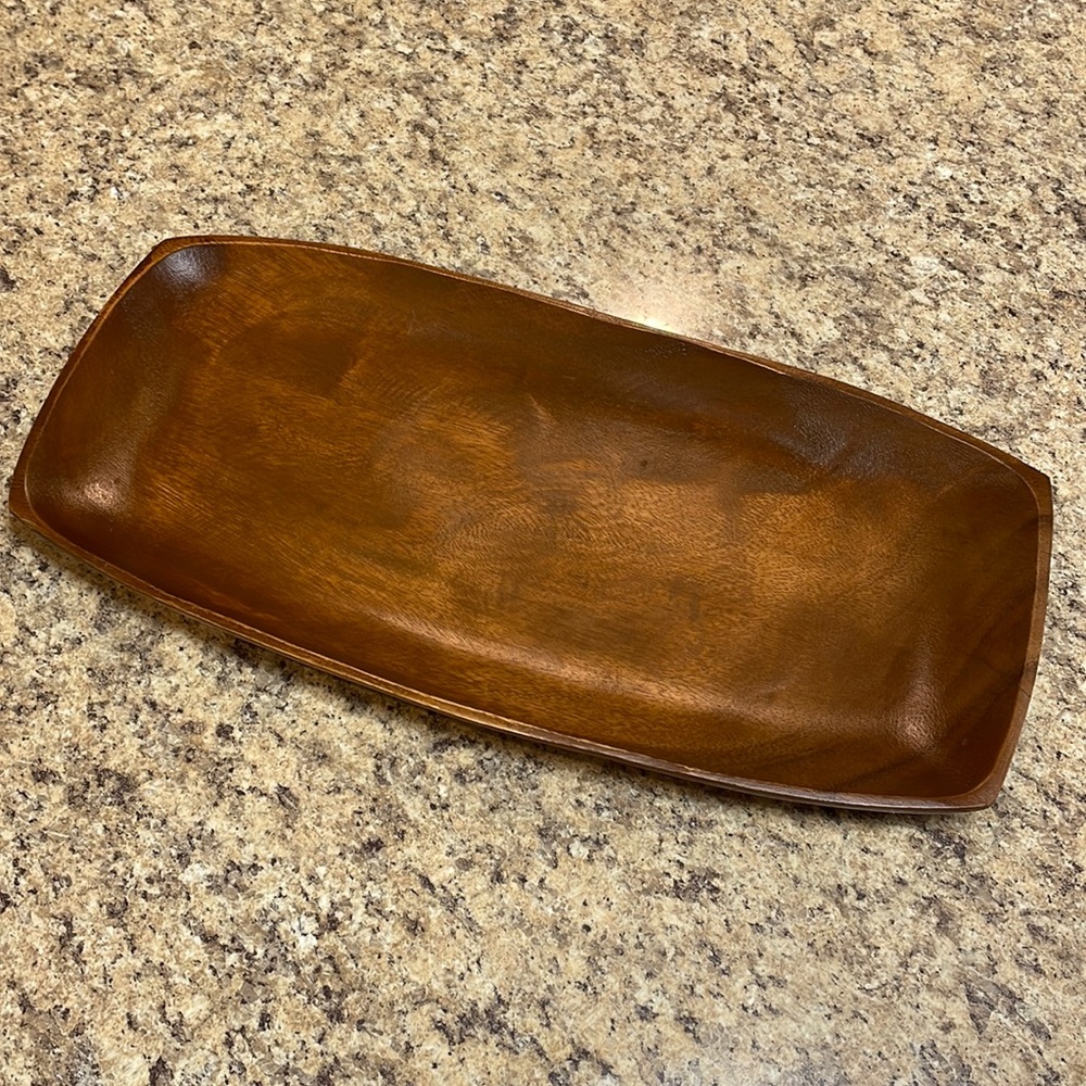 BEEKMAN Home Wood Serving Decorative Tray. Made in Philippines. NWOT. Never Used